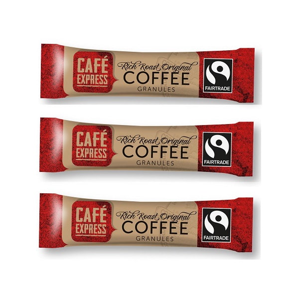 Cafe Express Fairtrade Coffee Sticks 1.5 Grams - 250x Per Pack